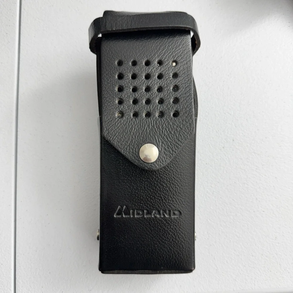 Midland Leather Radio Holster Large Duty Belt D-Ring Black